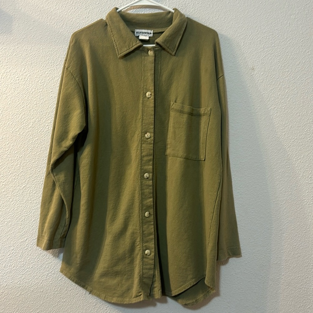 Silverwear cotton button down size medium